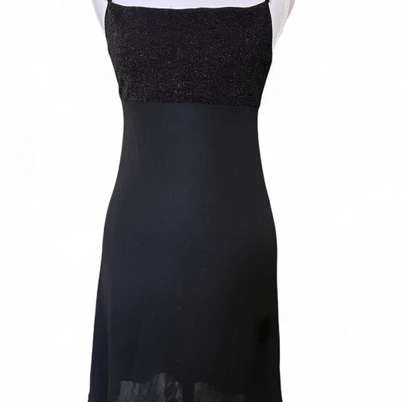 Morgan de Toi Paris Black Shimmer Dress Made in France – Size Small - Picture 1 of 8